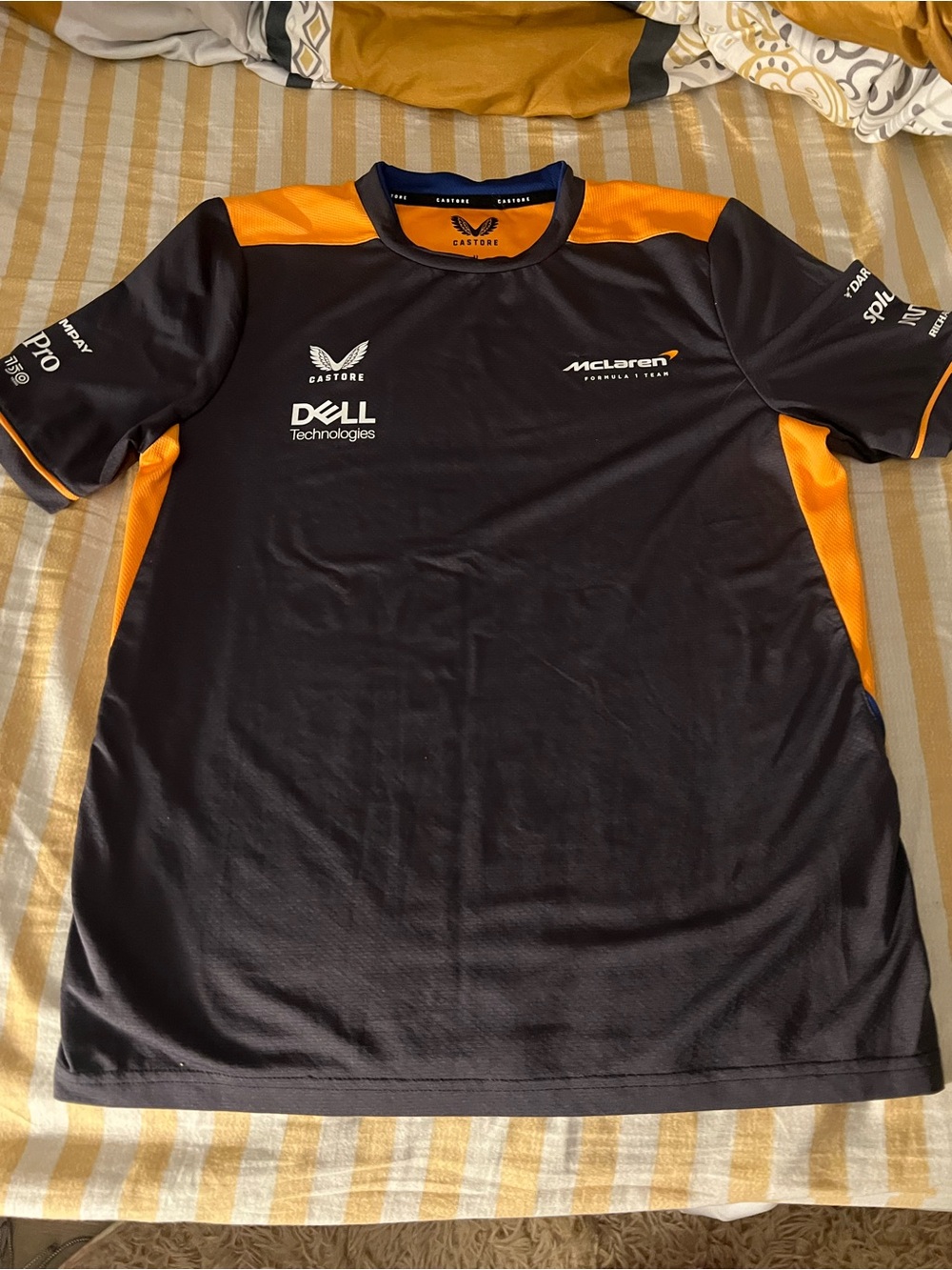 McLaren Kids' Short Sleeve Team Tee - Black & Orange